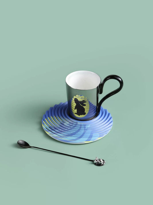 Moonlit Rabbit Ceramic Tea Set