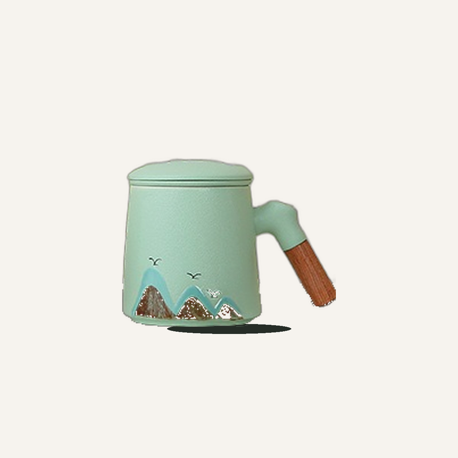 Dehua Mint Mountain Ceramic Mug
